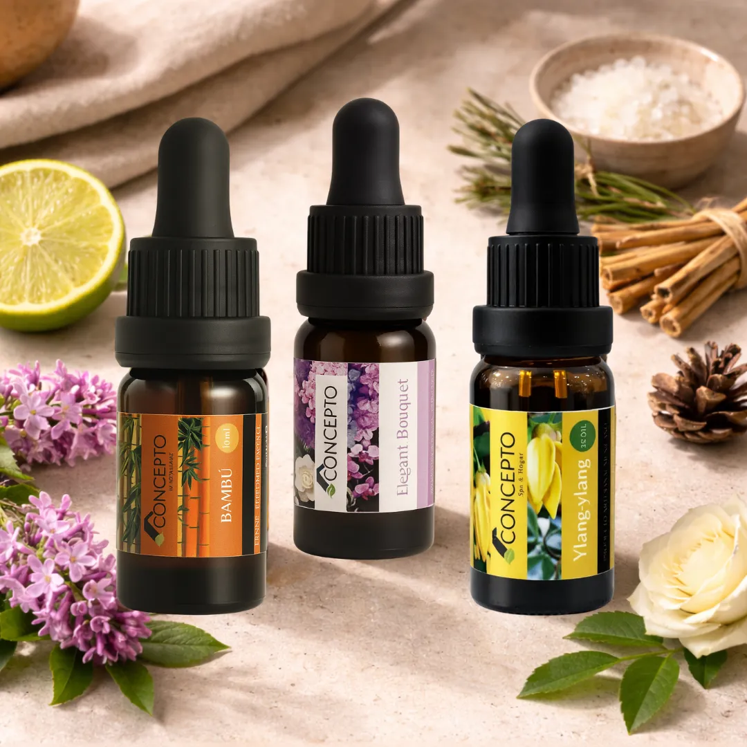 Aceites esenciales sobre lino natural