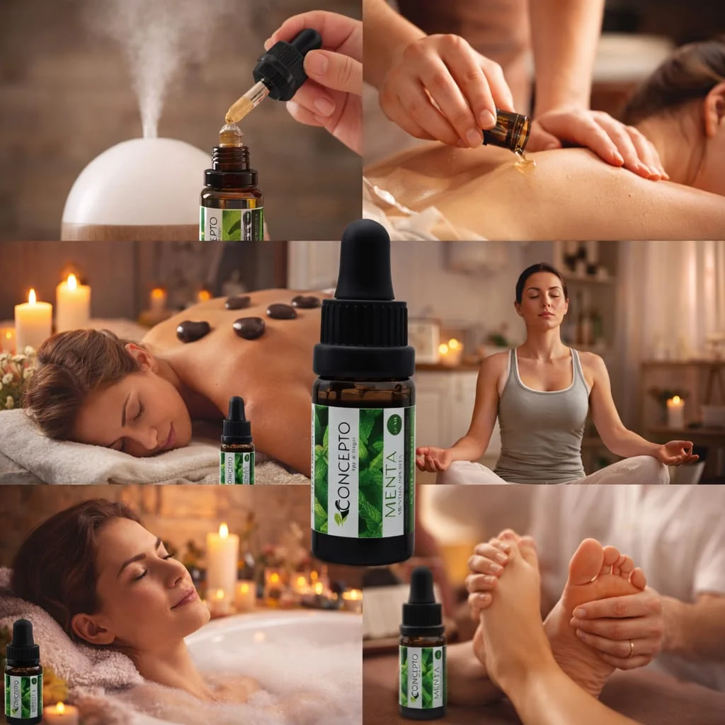 Aceites esenciales sobre lino natural